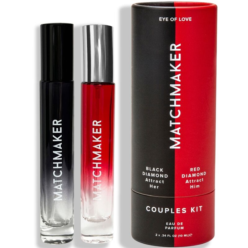 Coffret parfums phéromones Eye of Love Black et Red Diamond, vue 1 sur 6