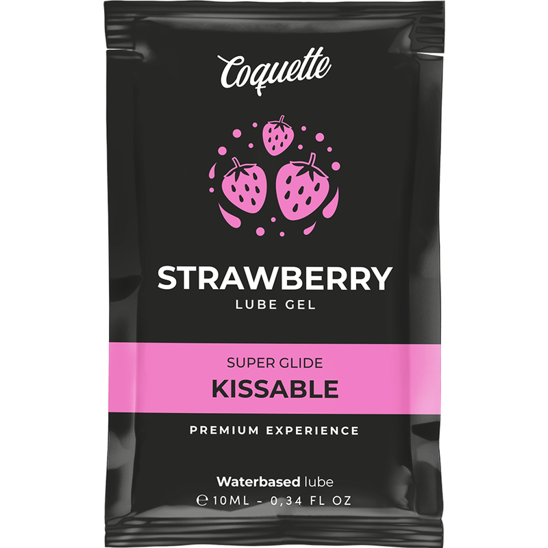lubrifiant kissable à base deau saveur fraise 10 ml Coquette Cosmetics photo principale