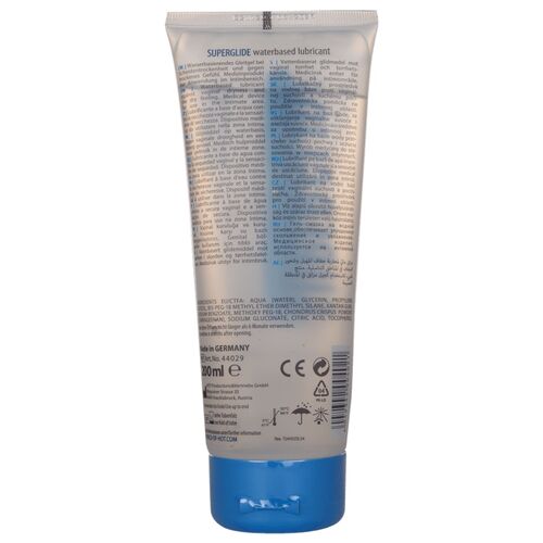 Lubrifiant base eau Superglide Liquid Pleasure 200 ml Hot vue 2 sur 2