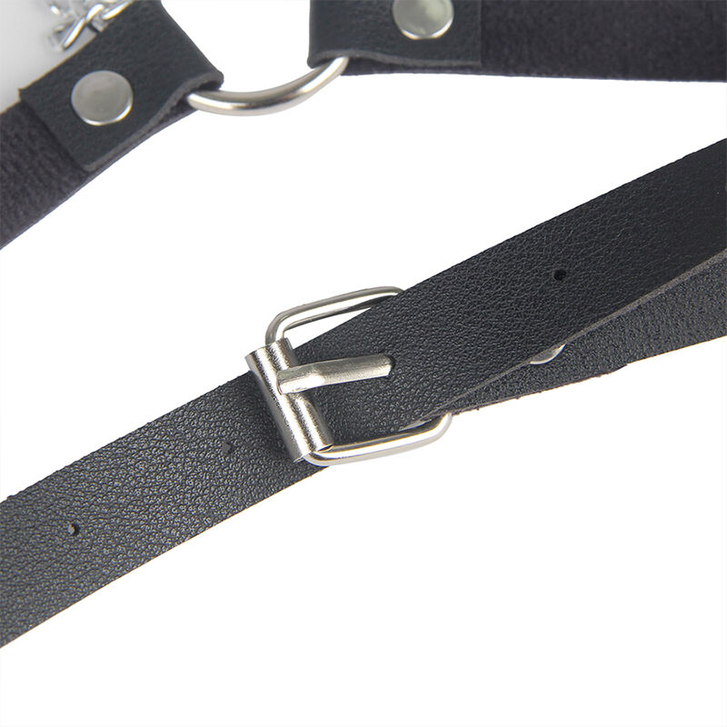 Harnais ceinture cuir noir à chaînes Subblime vue 3 sur 11