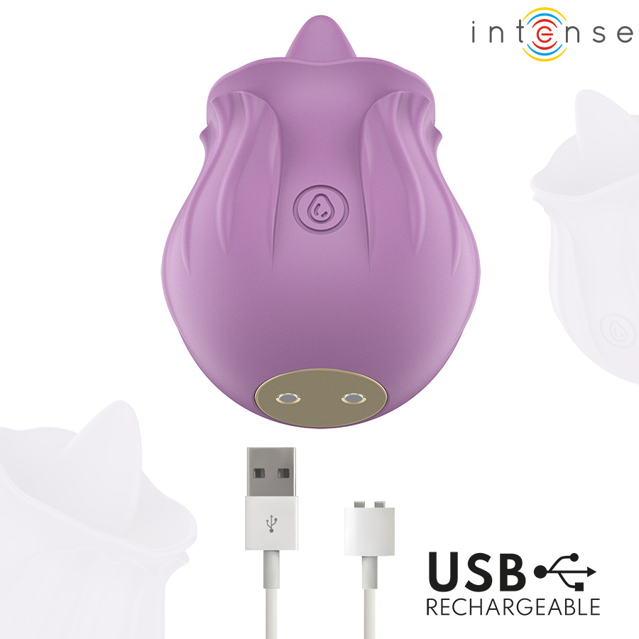 Stimulateur clitoridien fleur violet Azalea Intense vue 5 sur 6