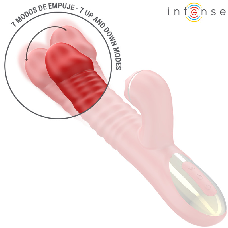 Vibromasseur va-et-vient et tapping rouge Thalia Intense vue 3 sur 8