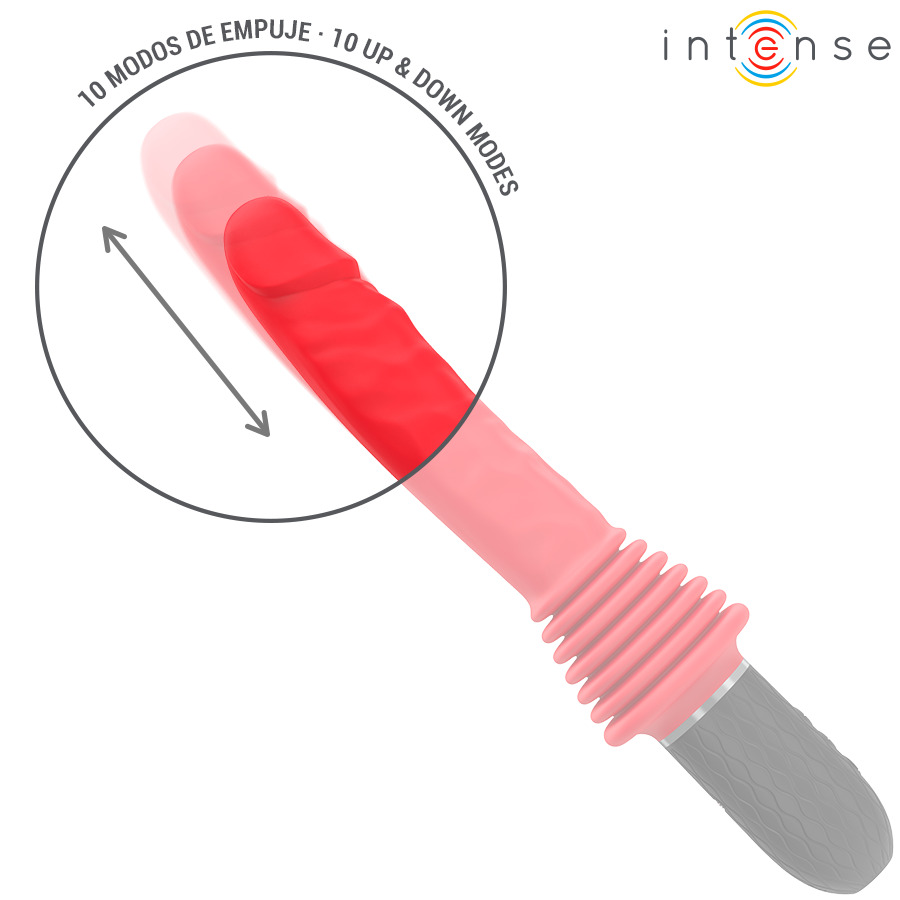 Vibromasseur va-et-vient chauffant rouge Cynthia Intense vue 3 sur 9