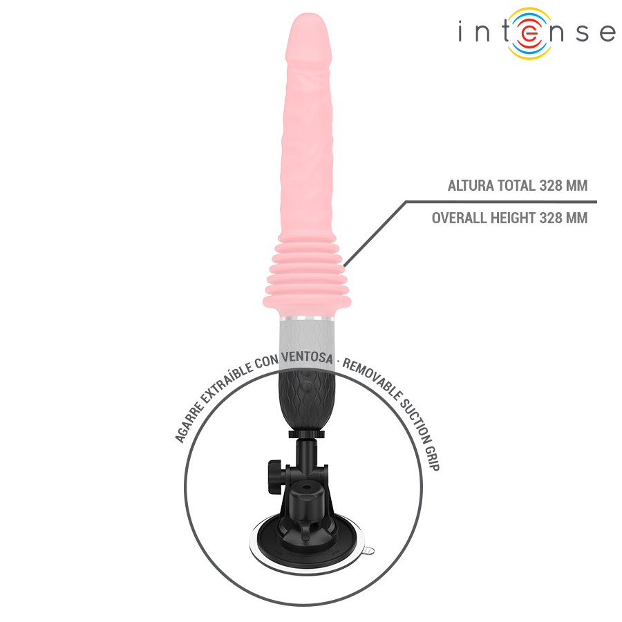 Vibromasseur va-et-vient chauffant rouge Cynthia Intense vue 5 sur 9