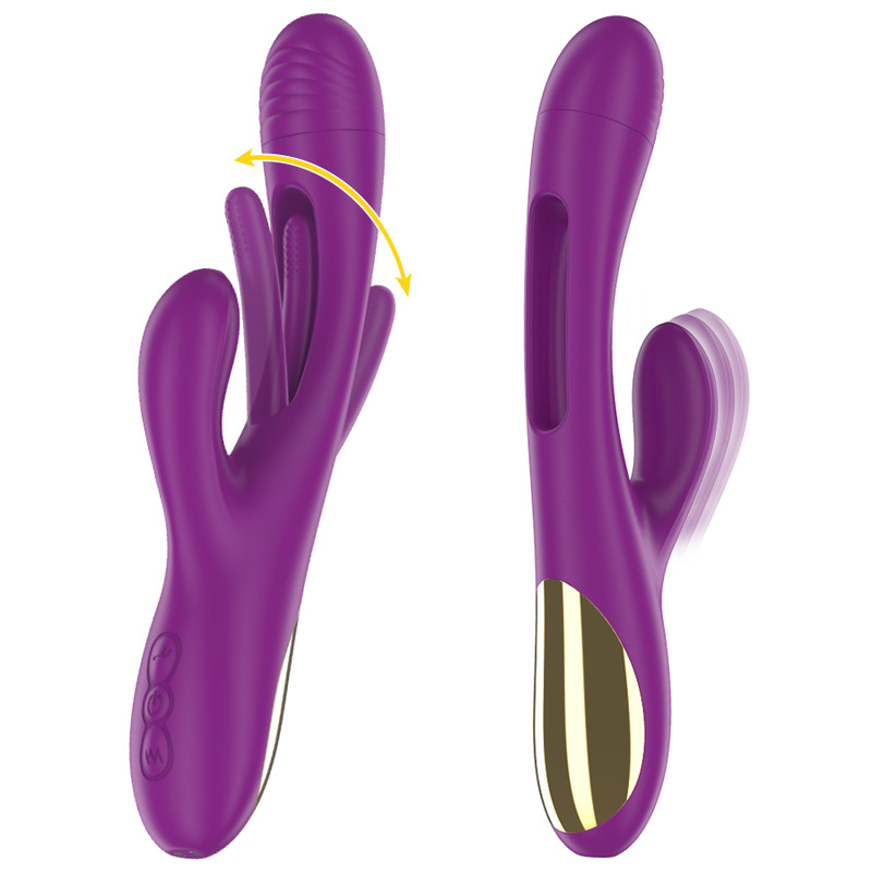 Vibromasseur langue oscillante violet Apolo Intense vue 3 sur 6