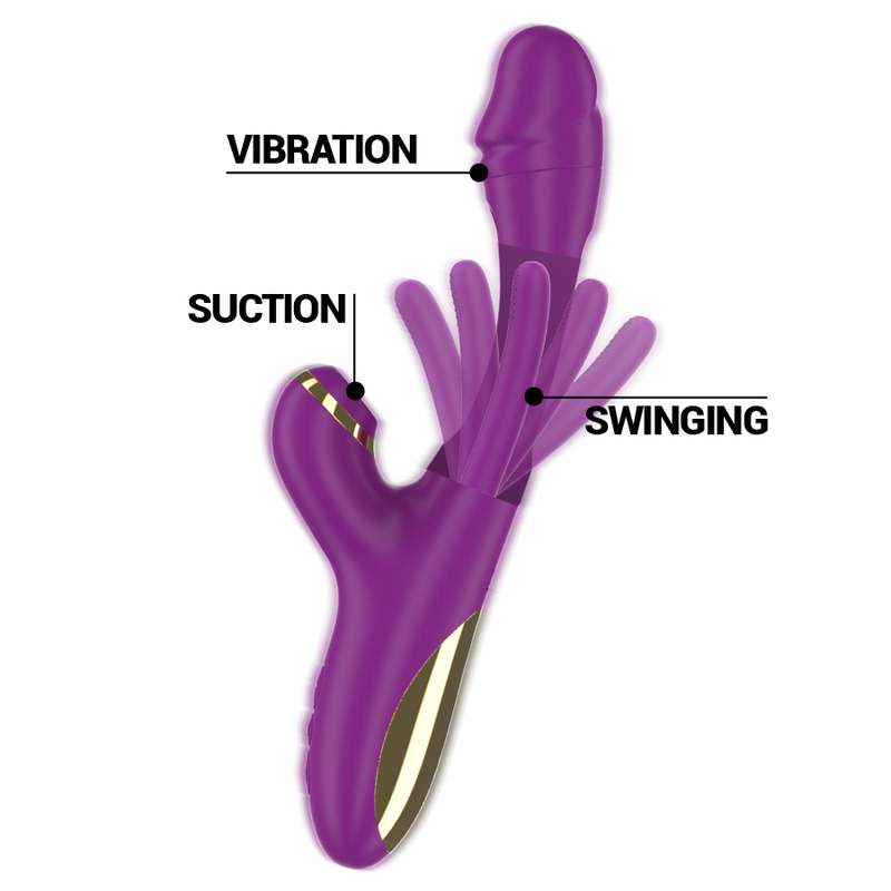 Vibromasseur langue et aspiration violet Ateneo Intense vue 4 sur 7