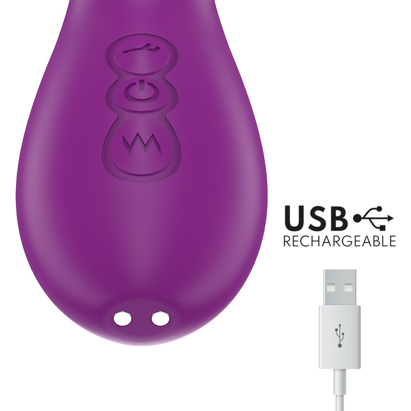 Vibromasseur langue et aspiration violet Ateneo Intense vue 7 sur 7