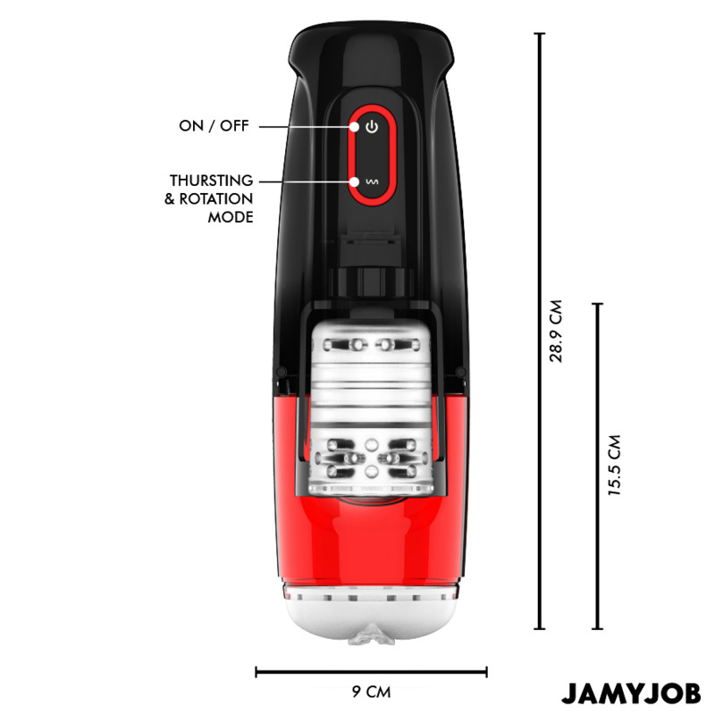 Masturbateur automatique rotatif va-et-vient Storm Jamyjob vue 3 sur 5