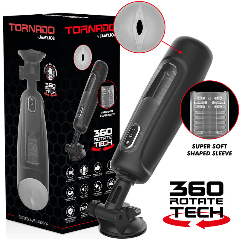 Masturbateur rotatif 360 va-et-vient Tornado Jamyjob vue 1 sur 11
