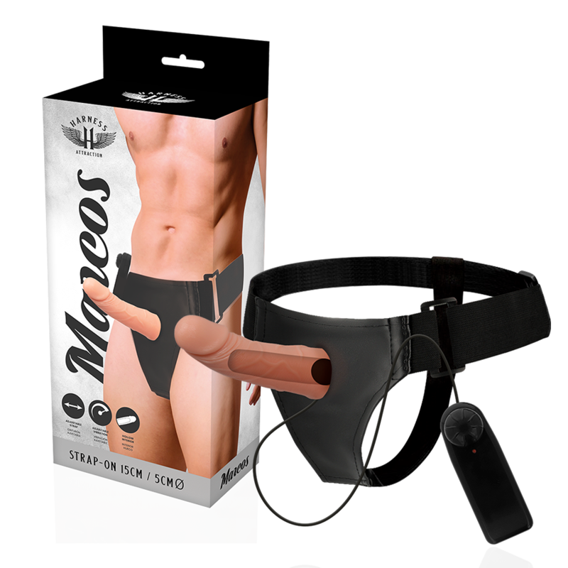Harness Attraction Marcos, harnais creux avec vibrateur 15 x 5 cm, vue 2 sur 7