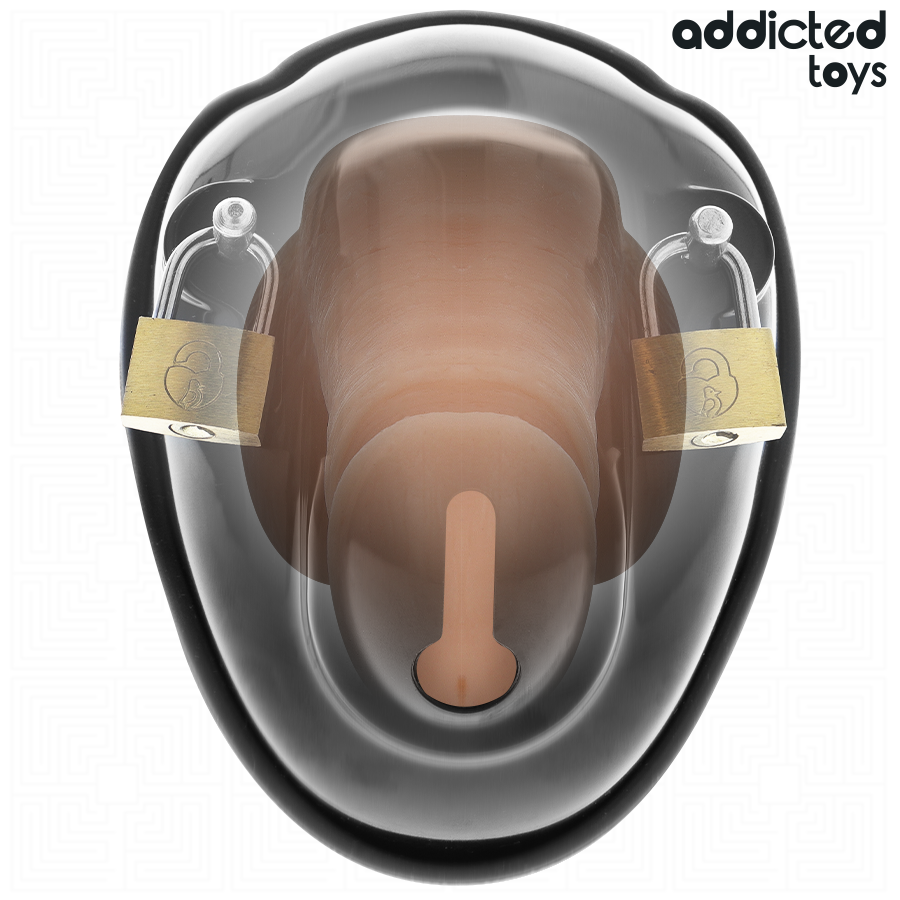 Addicted Toys Locked cage de chasteté verrouillée sans clé 11,5 cm, vue 3 sur 7