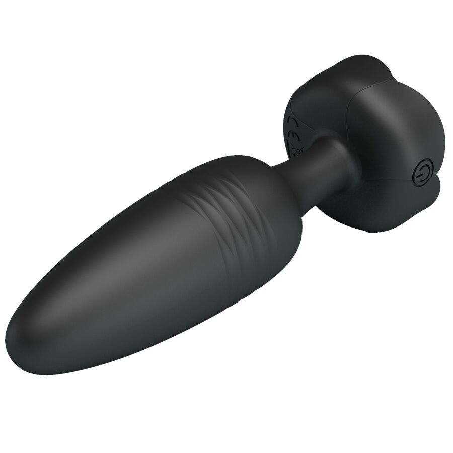 Plug anal vibrant Pretty Love Tarion lumière LED noir 12,5 cm, vue 5