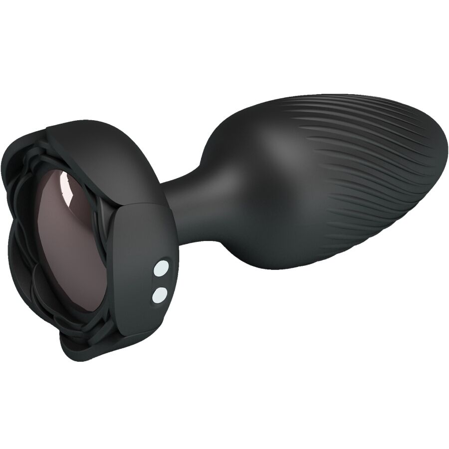 Plug anal vibrant Pretty Love Varian lumière LED noir 10,8 cm, vue 2