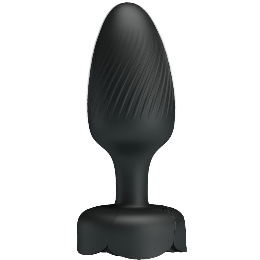 Plug anal vibrant Pretty Love Varian lumière LED noir 10,8 cm, vue 4