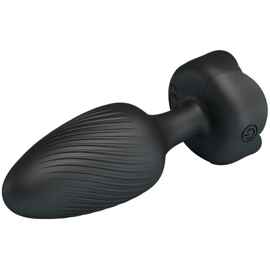 Plug anal vibrant Pretty Love Varian lumière LED noir 10,8 cm, vue 5