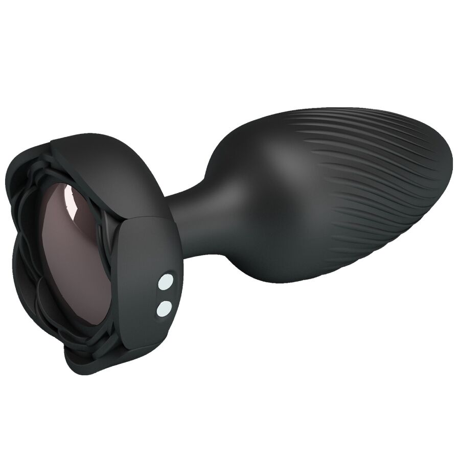 Plug anal vibrant Pretty Love Osborn lumière LED noir 9,8 cm, vue 2