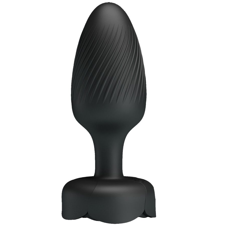 Plug anal vibrant Pretty Love Osborn lumière LED noir 9,8 cm, vue 4