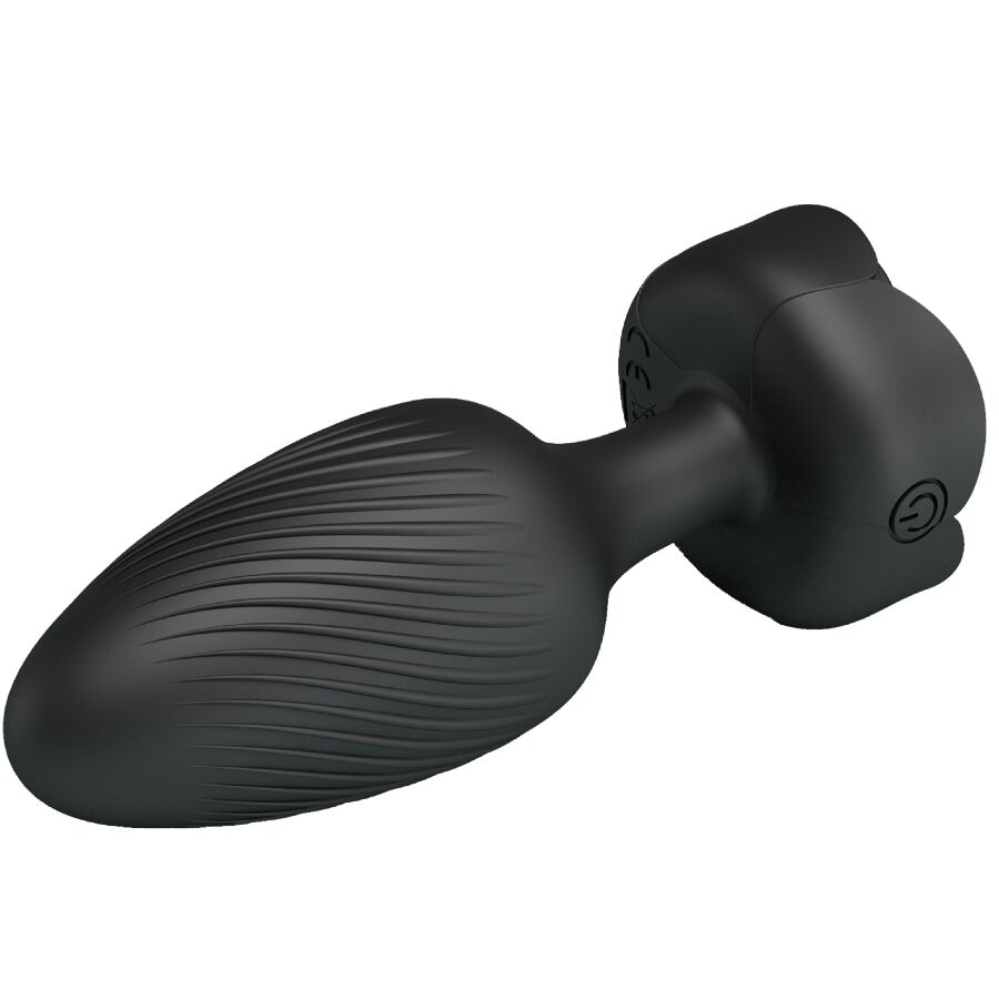 Plug anal vibrant Pretty Love Osborn lumière LED noir 9,8 cm, vue 5