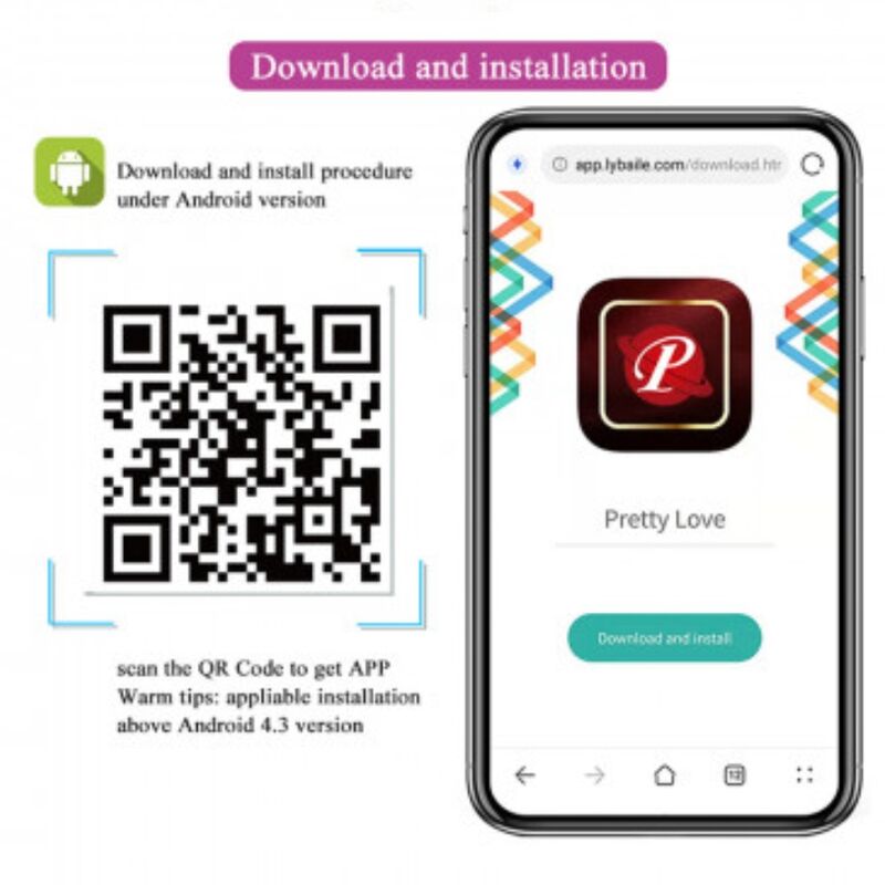 Vibromasseur connecté Pretty Love Catalina lilas avec application gratuite, vue 4