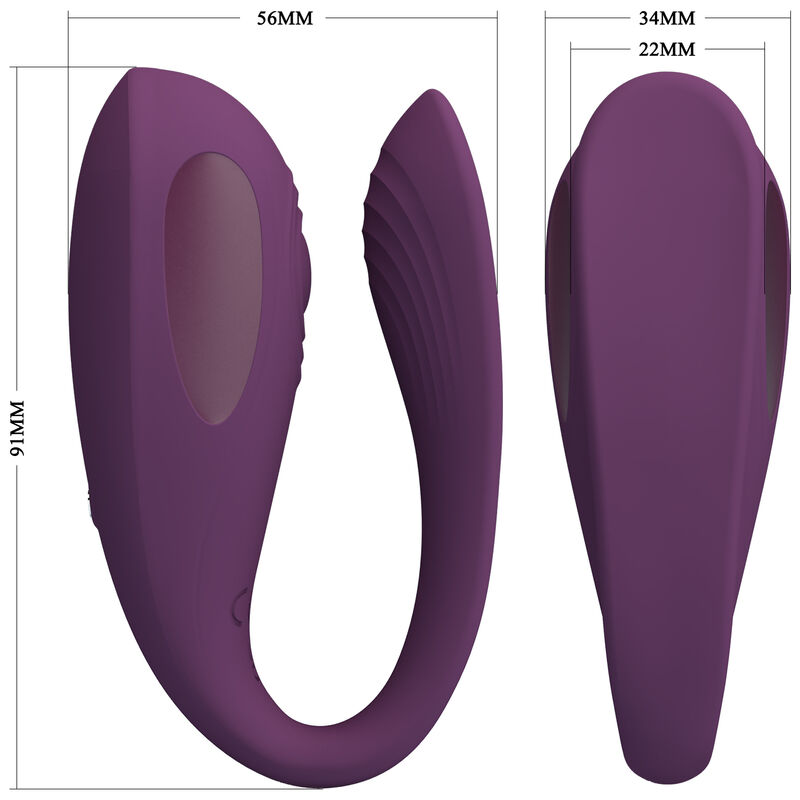 Masseur clitoridien Pretty Love Aari violet avec application gratuite, vue 5