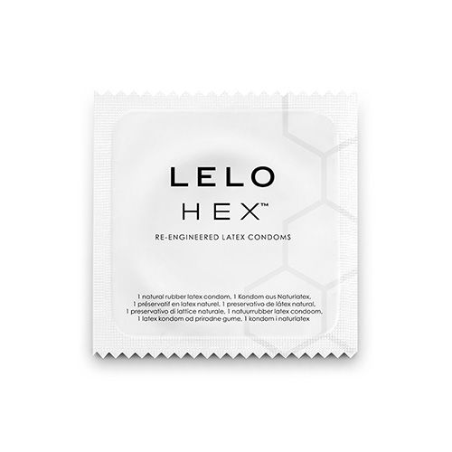 Préservatifs Lelo Hex structure hexagonale 12 unités, vue 2 sur 5