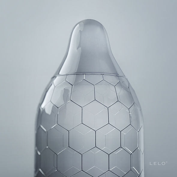 Préservatifs Lelo Hex structure hexagonale 12 unités, vue 4 sur 5
