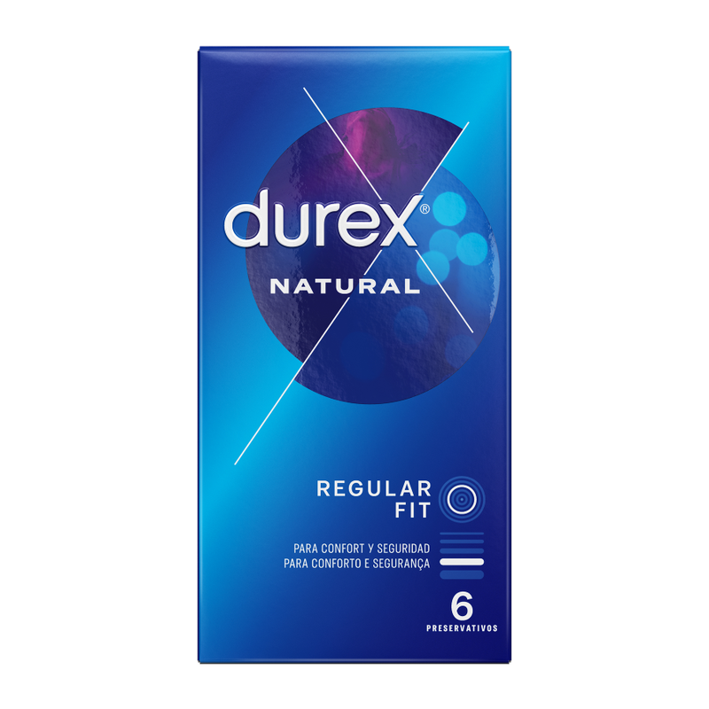 Préservatifs Durex Classique Naturel 6 unités, vue 2 sur 2