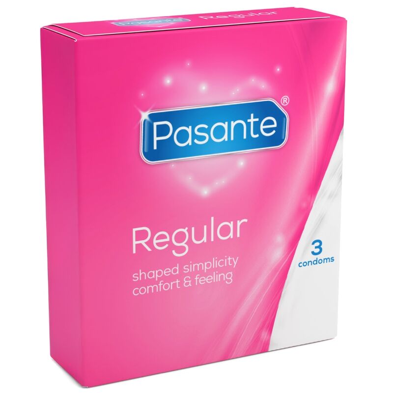 Préservatifs réguliers Pasante Regular 3 unités, vue 2 sur 4