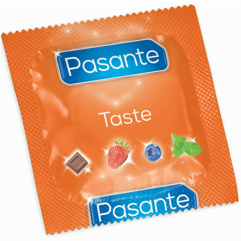 Préservatifs saveur myrtille Pasante 144 unités, vue 3 sur 4
