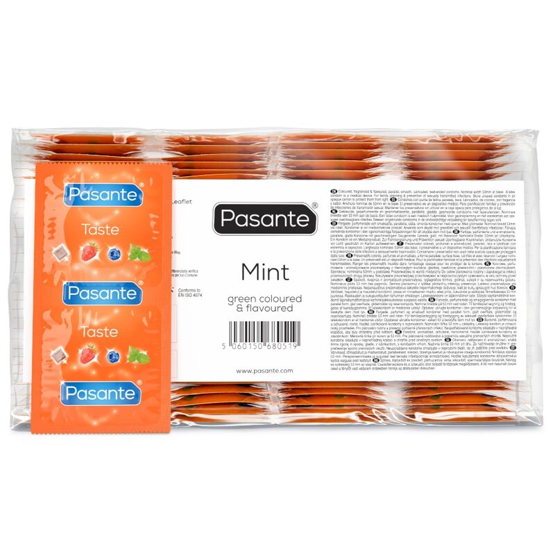 Préservatifs saveur menthe Pasante 144 unités, vue 2 sur 4