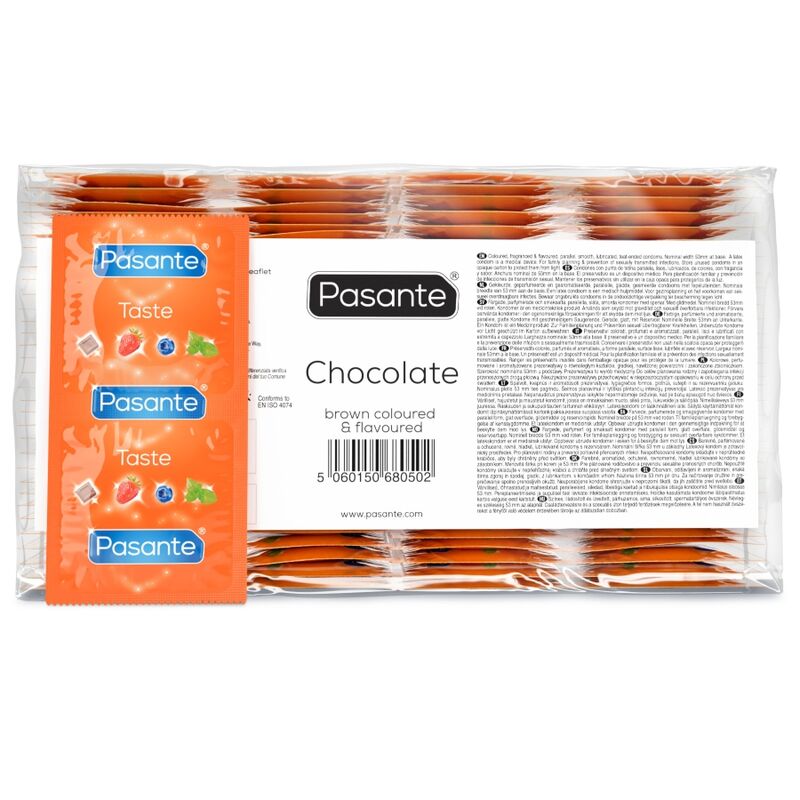 Préservatifs saveur chocolat Pasante Temptation 144 unités, vue 2 sur 4