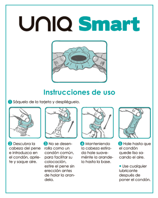 Préservatifs sans latex Uniq Smart pré-érection 3 unités, vue 3 sur 3