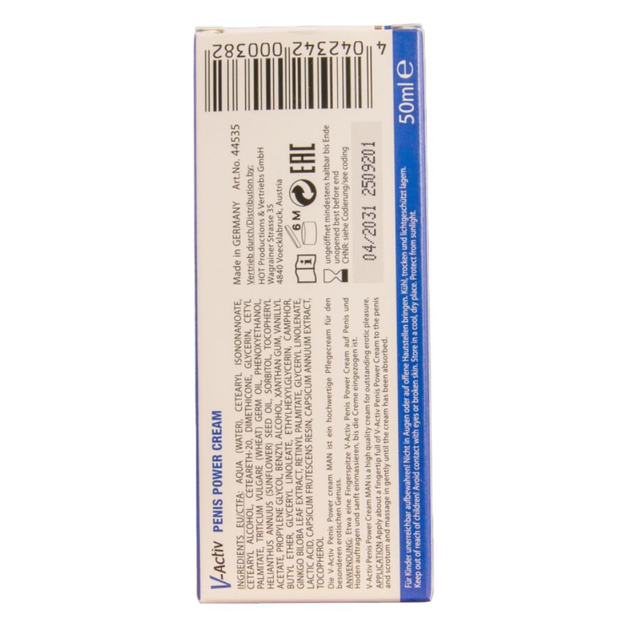 crème stimulante pour pénis Hot V-Activ 50 ml, vue 6 sur 7