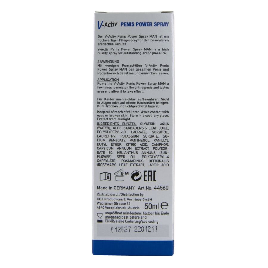 spray stimulant pour pénis Hot V-Activ 50 ml, vue 7 sur 7