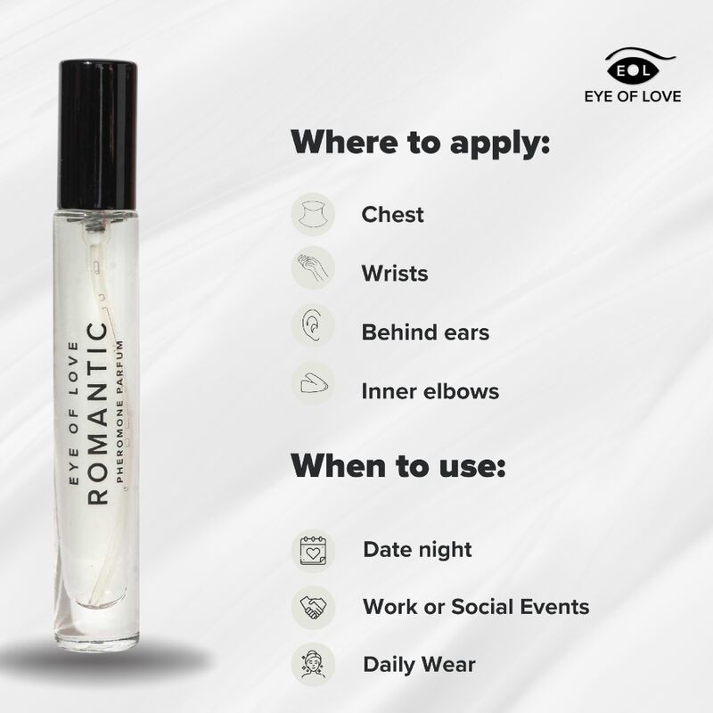 parfum aux phéromones pour attirer les femmes Eye of Love Romantic 10 ml, vue 6 sur 10