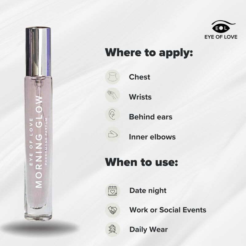 parfum aux phéromones pour attirer les hommes Eye of Love Morning Glow 10 ml, vue 10 sur 10
