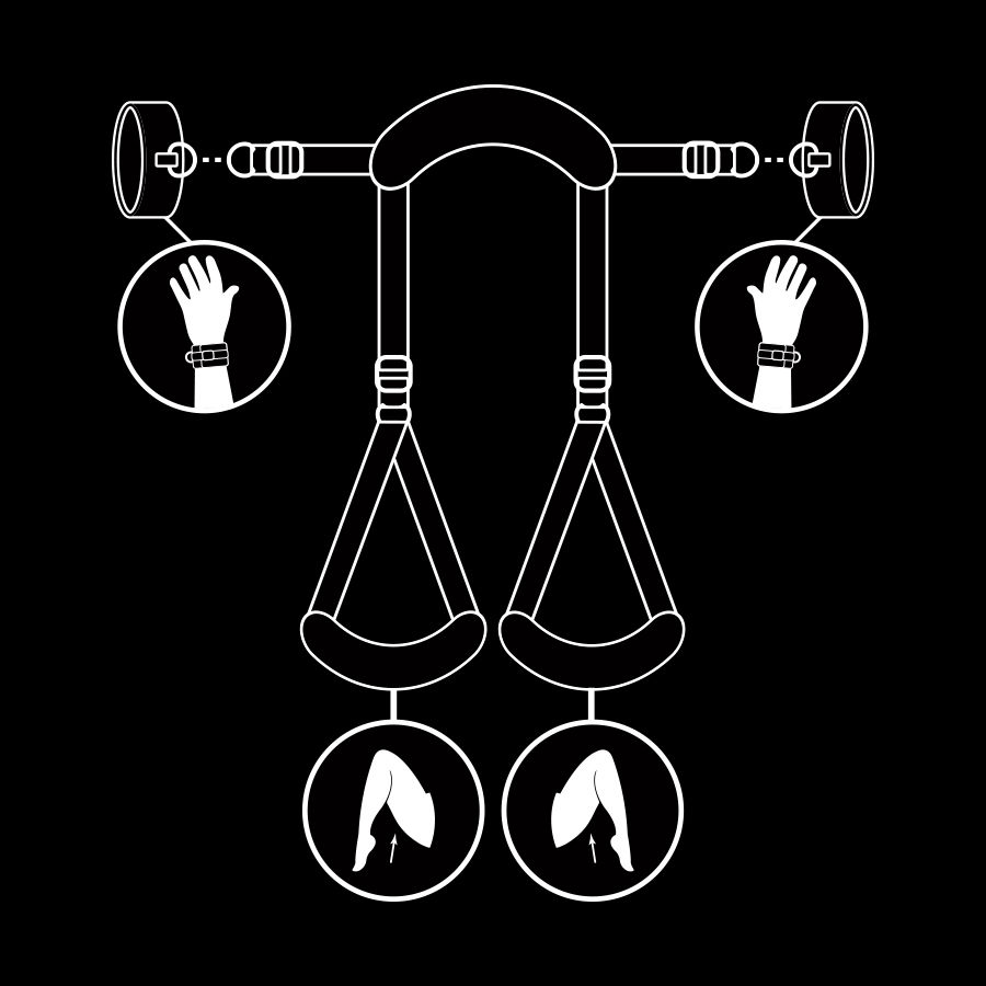contention jambes ouvertes Fetish Submissive – vue 11