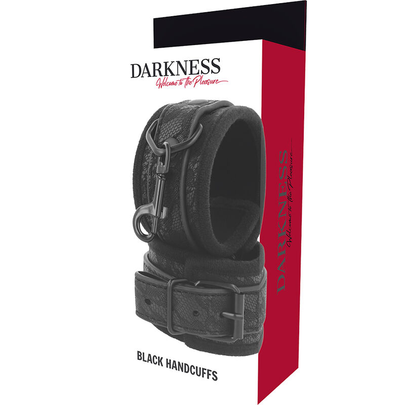 menottes brocart noir Darkness – vue 5