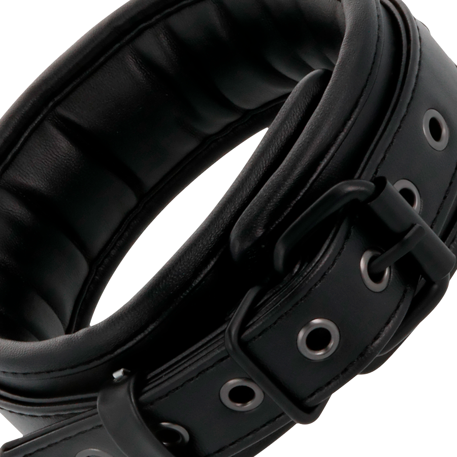 collier de posture noir avec laisse chaîne Darkness 3