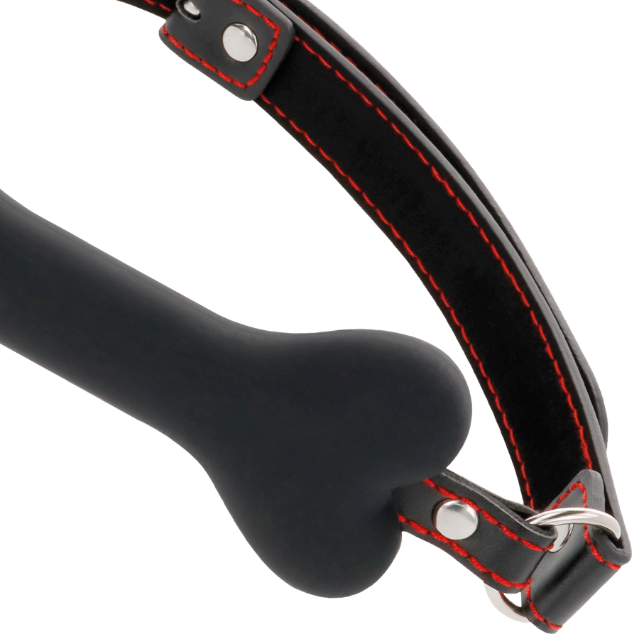 bâillon os en silicone noir Darkness 3