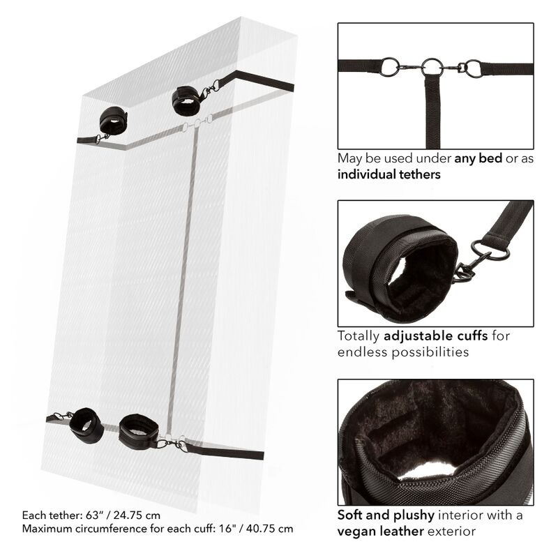 kit dattaches de lit rouge Boundless Calexotics 5