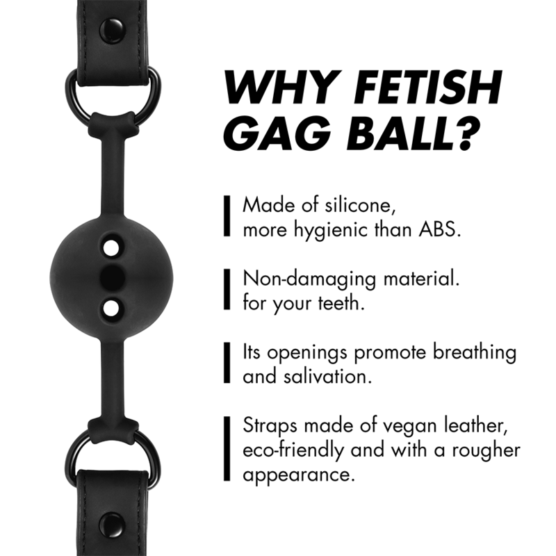 bâillon boule en silicone respirant Fetish Submissive 7