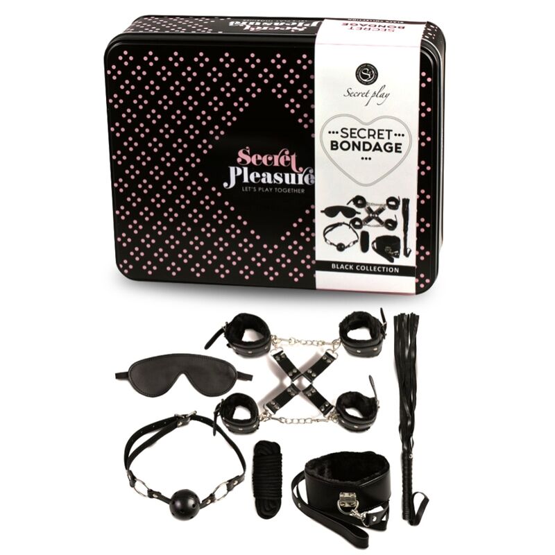 kit BDSM 8 pièces noir Secretplay 2