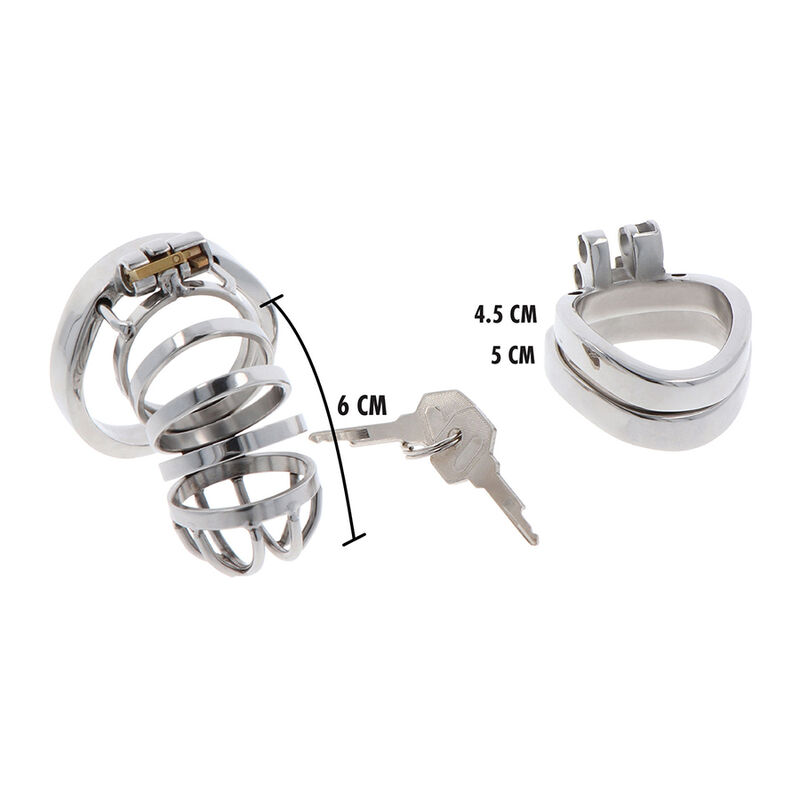 cage de chasteté en métal inoxydable réglable Hidden Desire 3