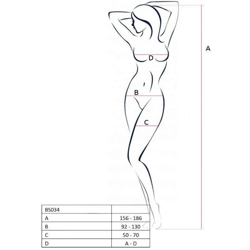 bodystocking résille noir brodé ouverture entrejambe Passion BS034 3