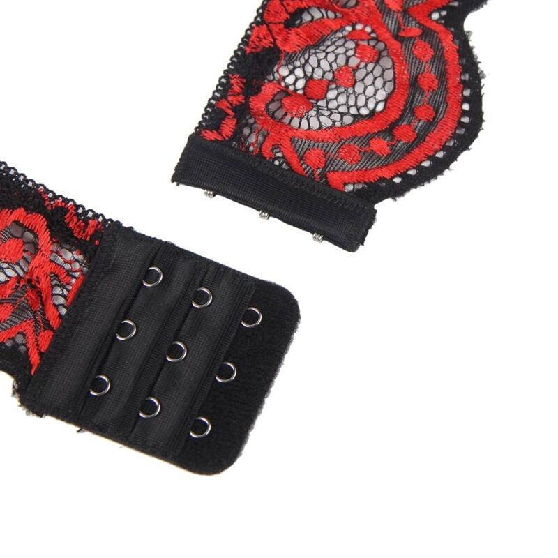 Ensemble dentelle rouge et noire Subblime, vue 3