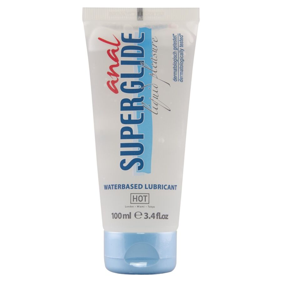 lubrifiant anal à base deau Hot Superglide Liquid Pleasure 100 ml, vue 1 sur 2