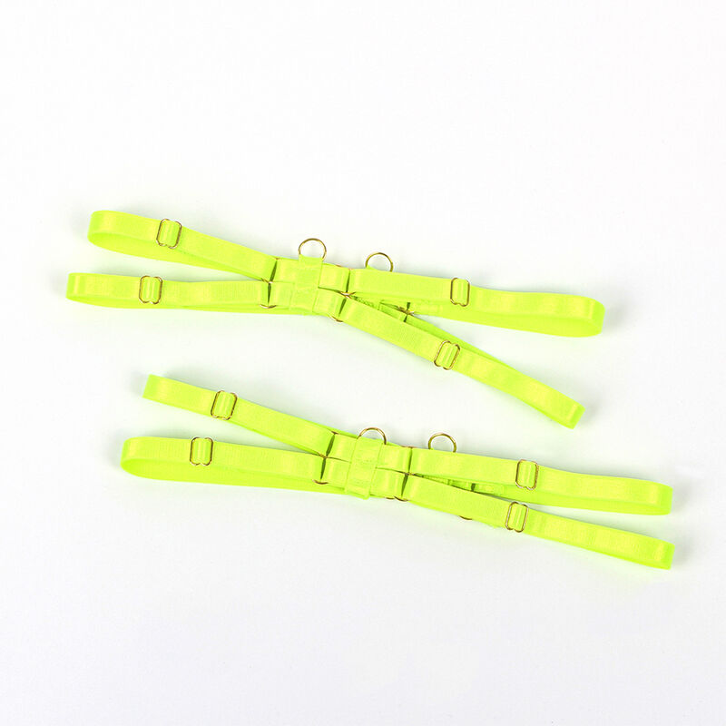 ensemble soutien-gorge avec collier et détails de jambes vert fluo L/XL Subblime 955281 9