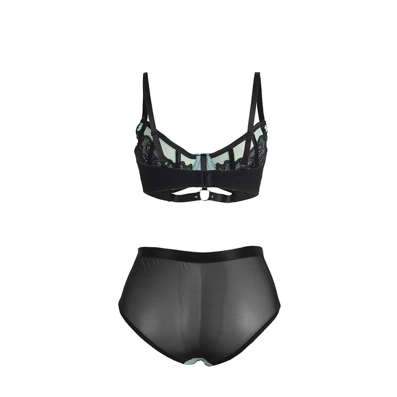 ensemble soutien-gorge vert avec fermeture éclair S/M Subblime 955557 6