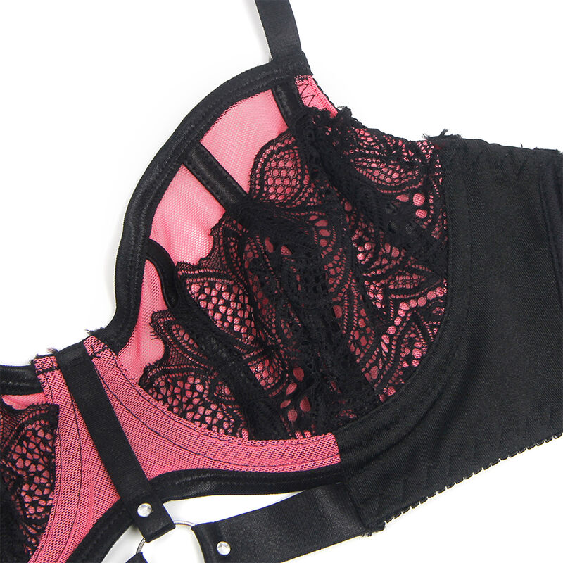 ensemble soutien-gorge rose avec fermeture éclair L/XL Subblime 955588 8